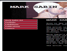 Tablet Screenshot of marksabinart.com